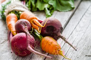 Organic Carrots and Beets