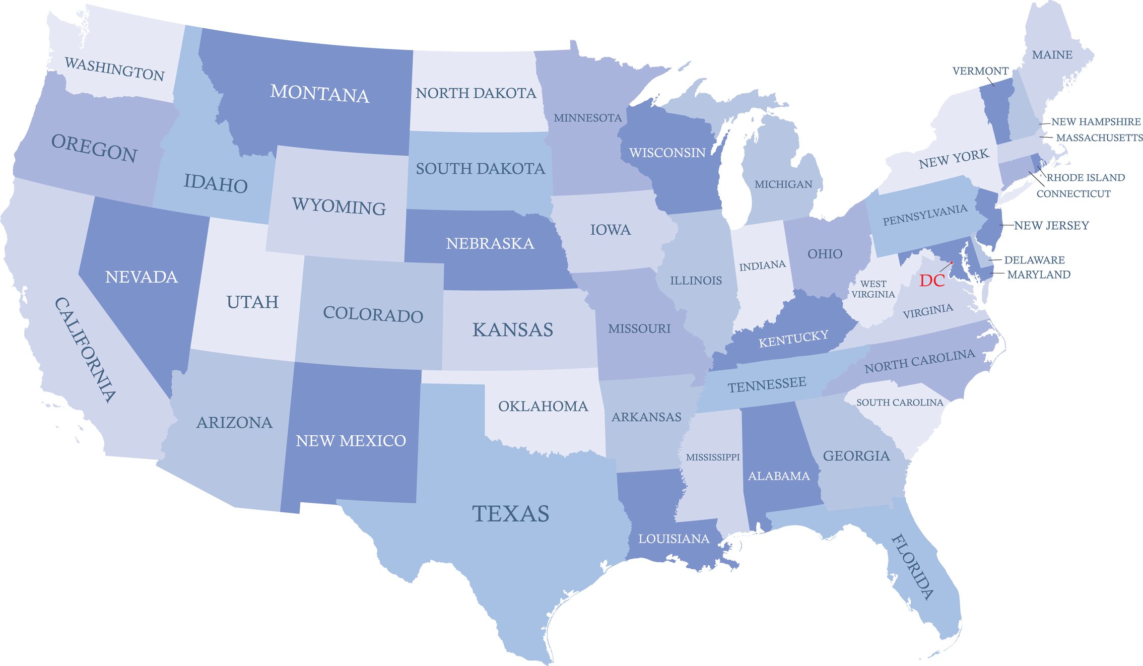 Map of the United States
