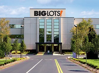 The entrance to a Big Lots store