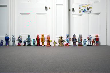 Toys Marching On The Floor