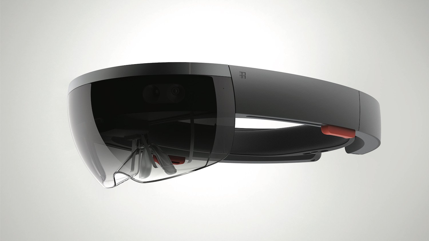 a Microsoft Hololens headset.
