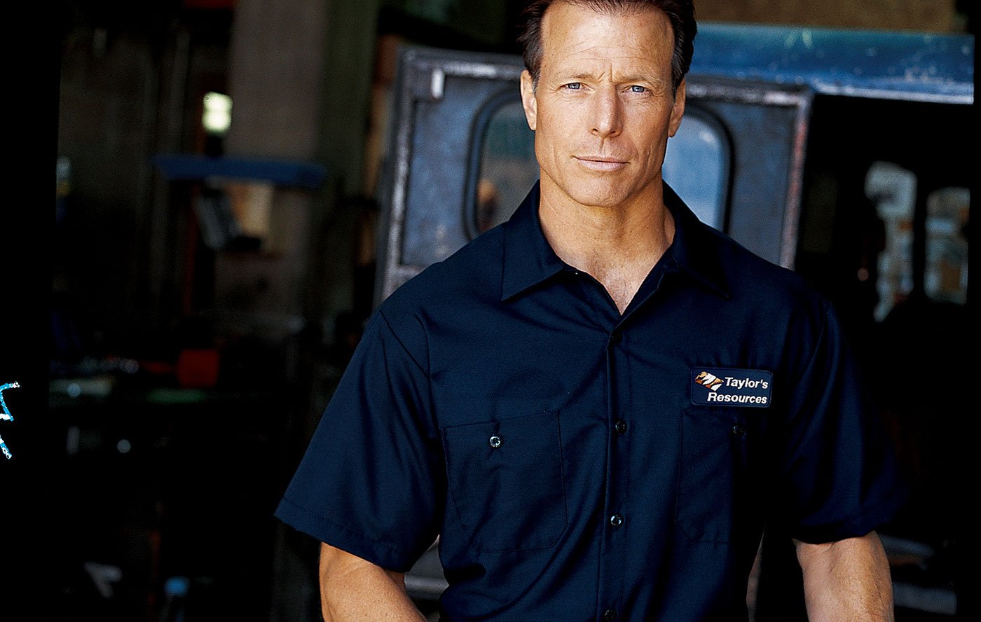 Mechanic wearing a company uniform