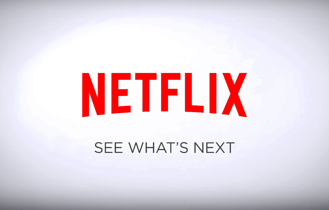 Netflix: See what's next, in red and gray letters on a white background.