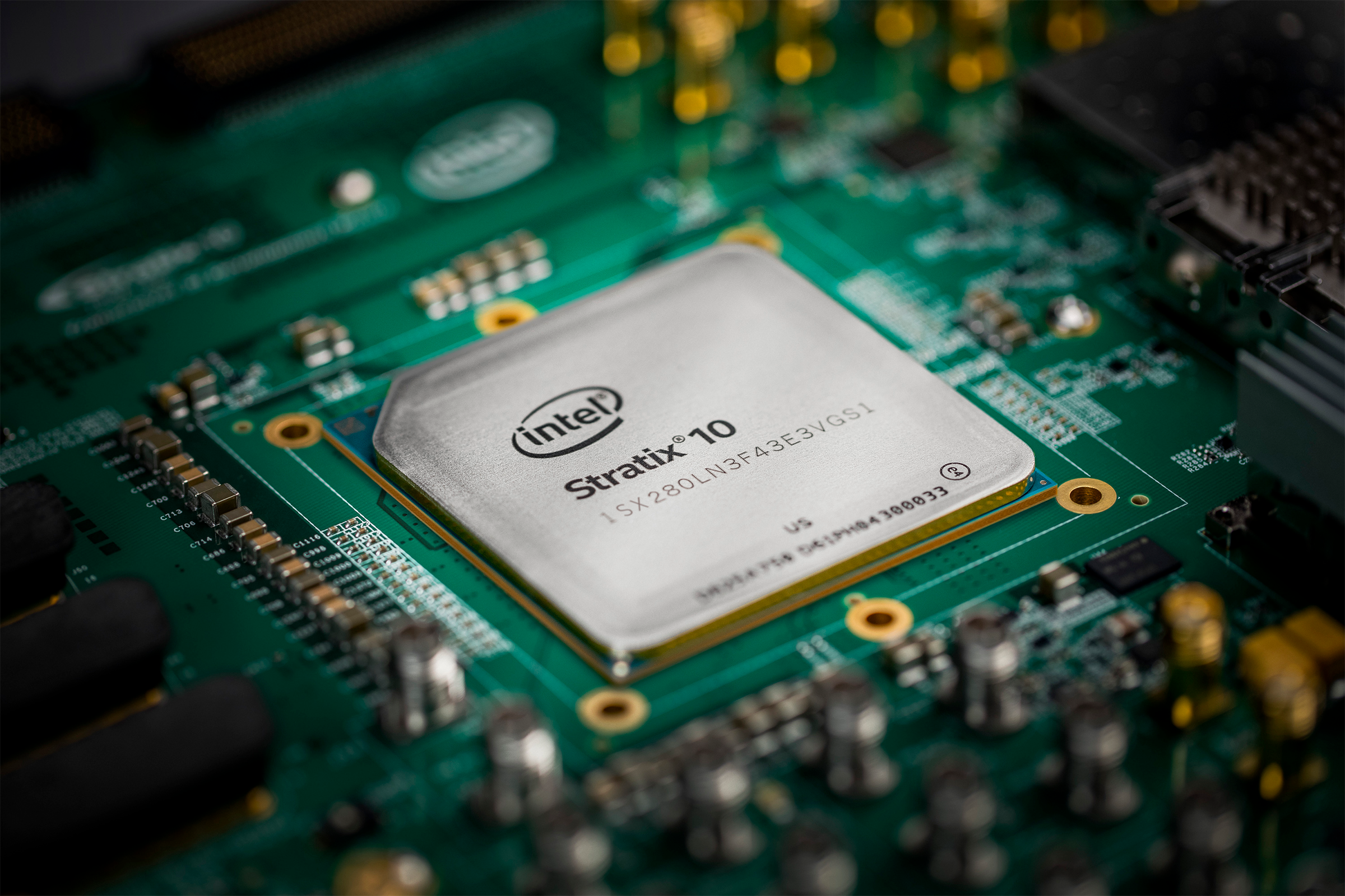 Intel's Stratix 10 FPGA.