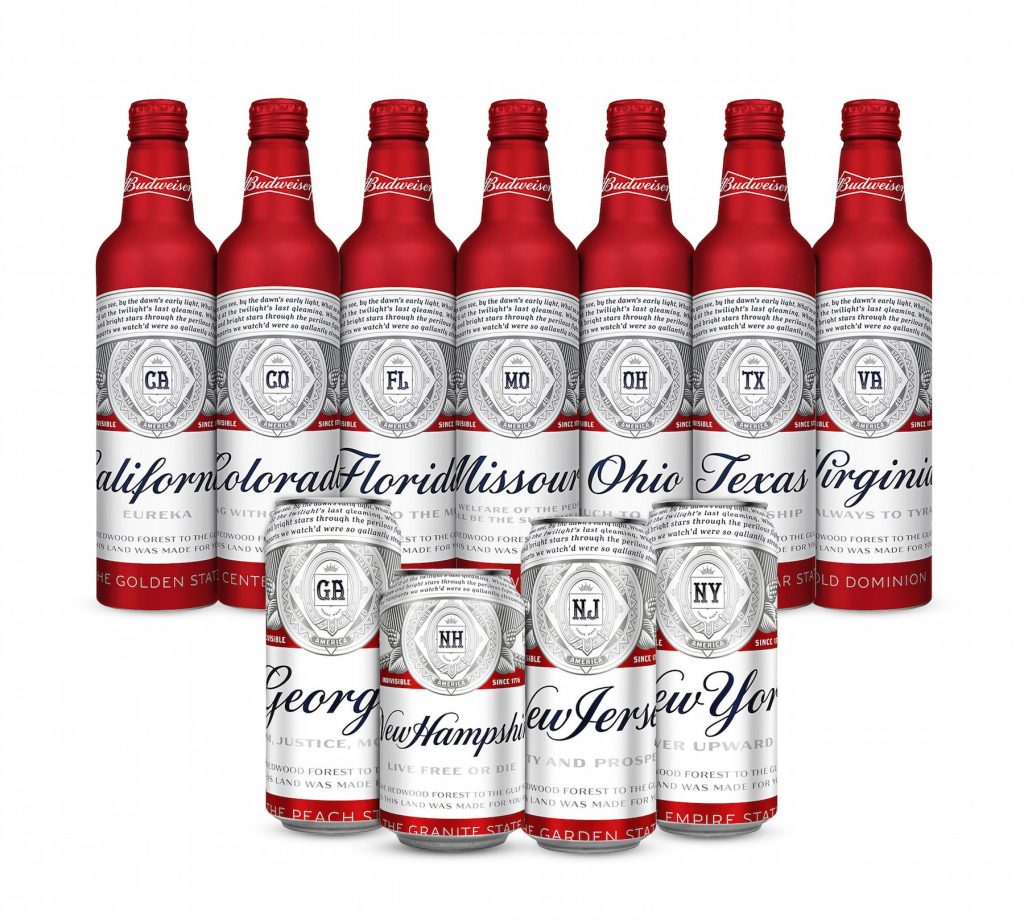Budweiser beer bottles