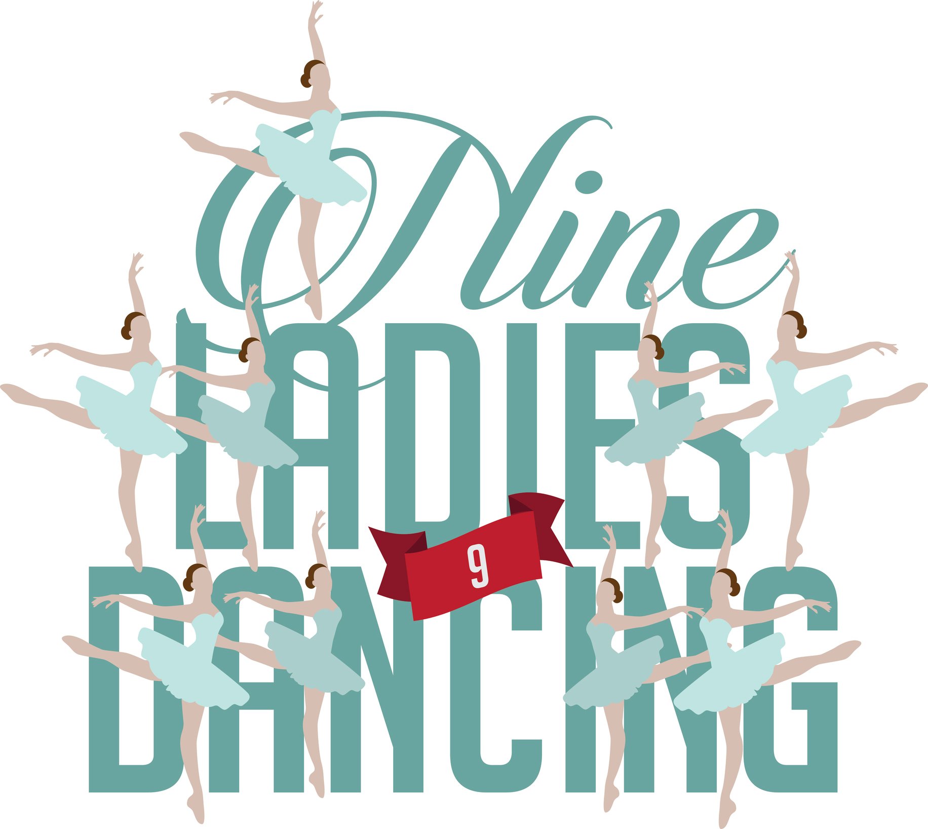 An illustration shows 10 ladies dancing