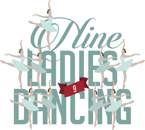 An illustration shows 10 ladies dancing