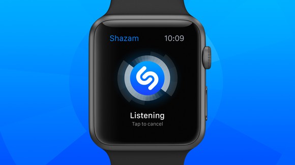 Shazam music discovery app on Apple watch.