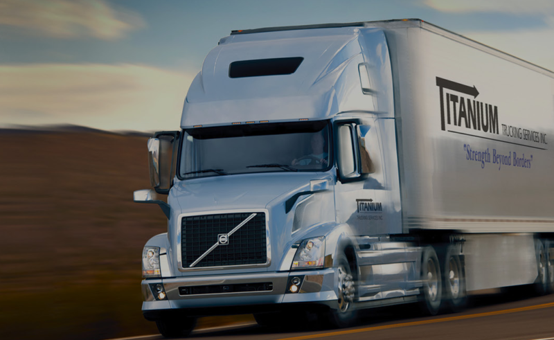 A Titanium Transportation trailer.