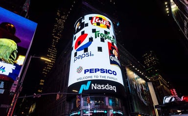 nasdaq facade pepsi source-nasdaq