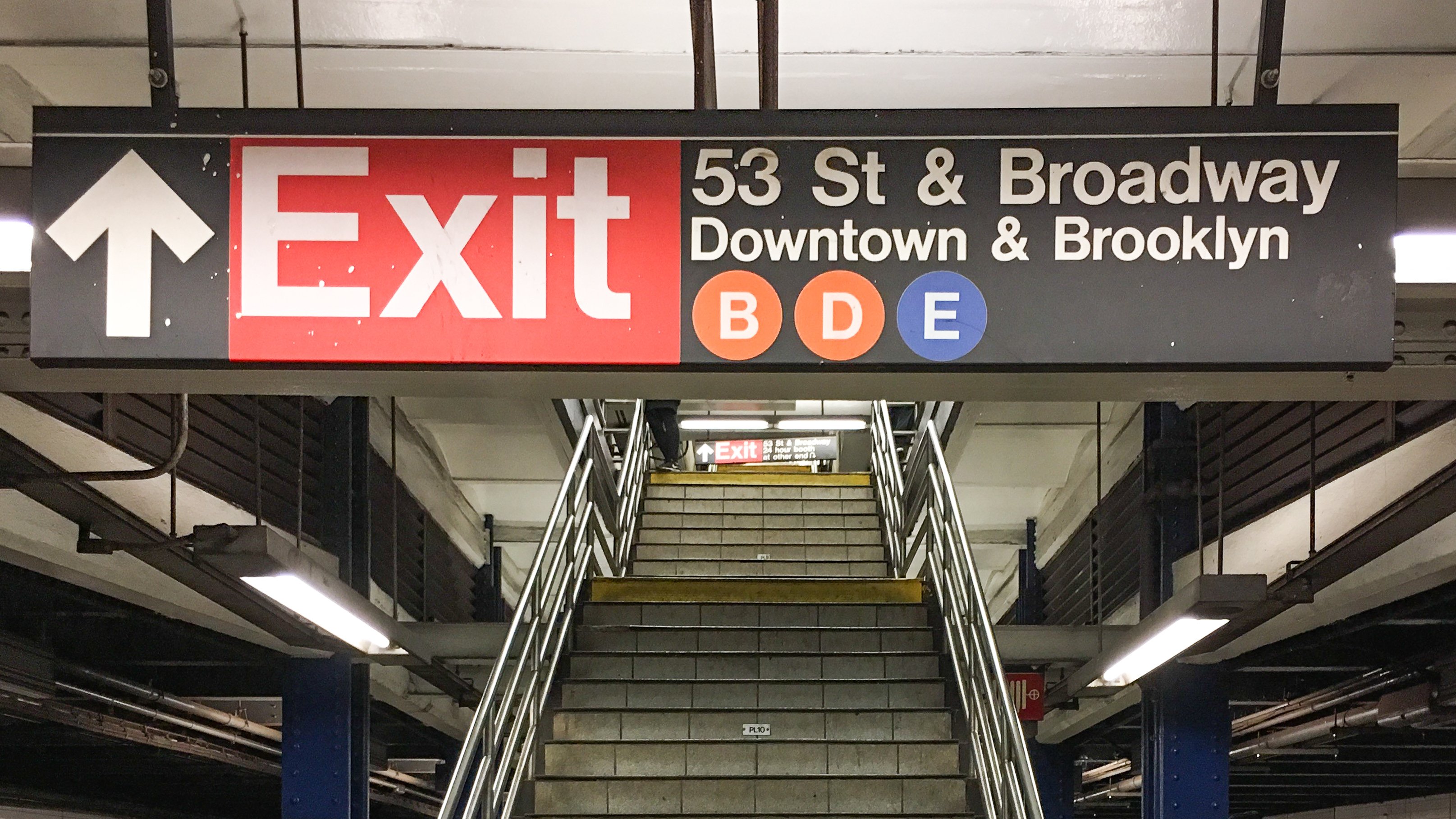MAT Subway sign, 7 Avenue station, NYC.