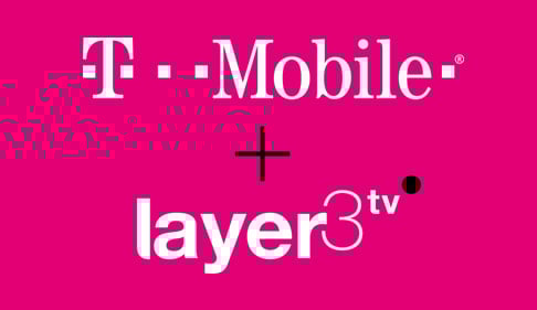 T-Mobile and Layer3 TV logos