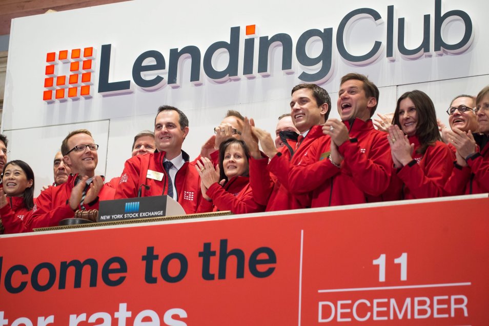 LendingClub at NYSE on its Dec. 11, 2014 debut. 