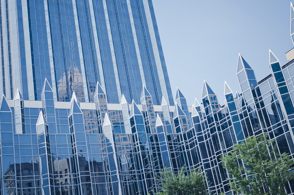 Partial exterior view of PPG global headquarters building