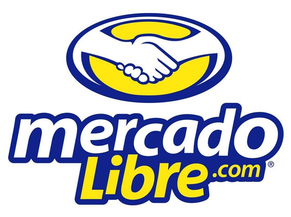 MercadoLibre logo with a graphic of two hands shaking.