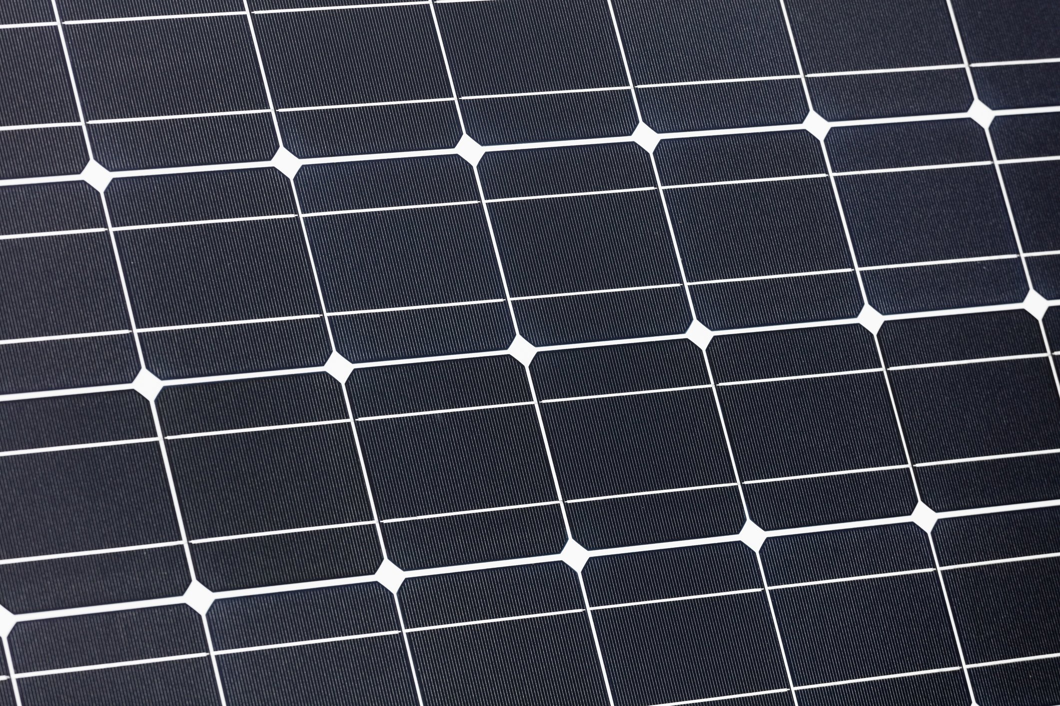 Close-up of solar panel.