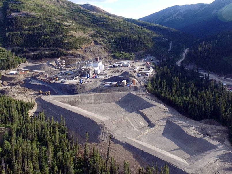 A bird's eye view of Coeur's Silvertip mine.