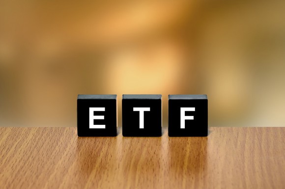 Letter blocks that spell out "ETF"