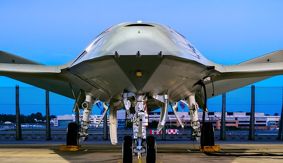 Boeing MQ-25 prototype, on the ground