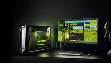 NVIDIA powered gaming PC setup