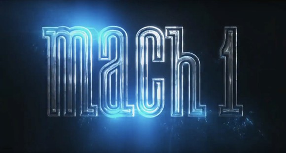Ford's historic "Mach 1" logo, from an image shown during the company's presentation in Detroit on Sunday. 