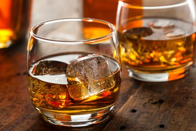 scotch in glass