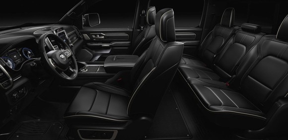 The interior of the Ram 1500