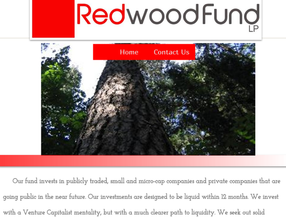 Homepage for the Redwood Fund
