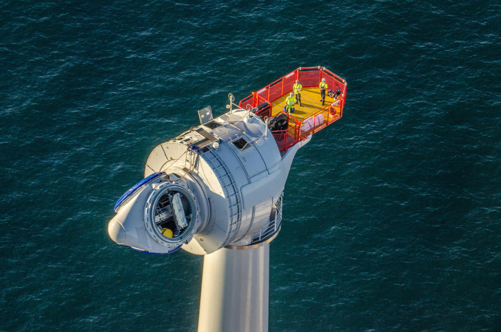 A GE offshore wind turbine