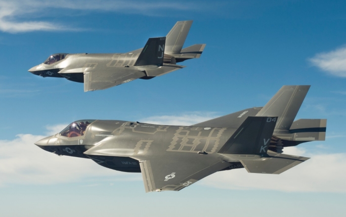 2 F-35 Stealth Fighter Jets.