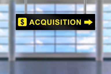 Acquisition airport sign