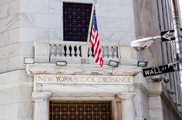 Front of New York Stock Exchange.