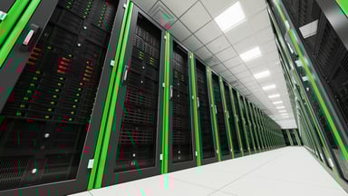 Data center vibrant green