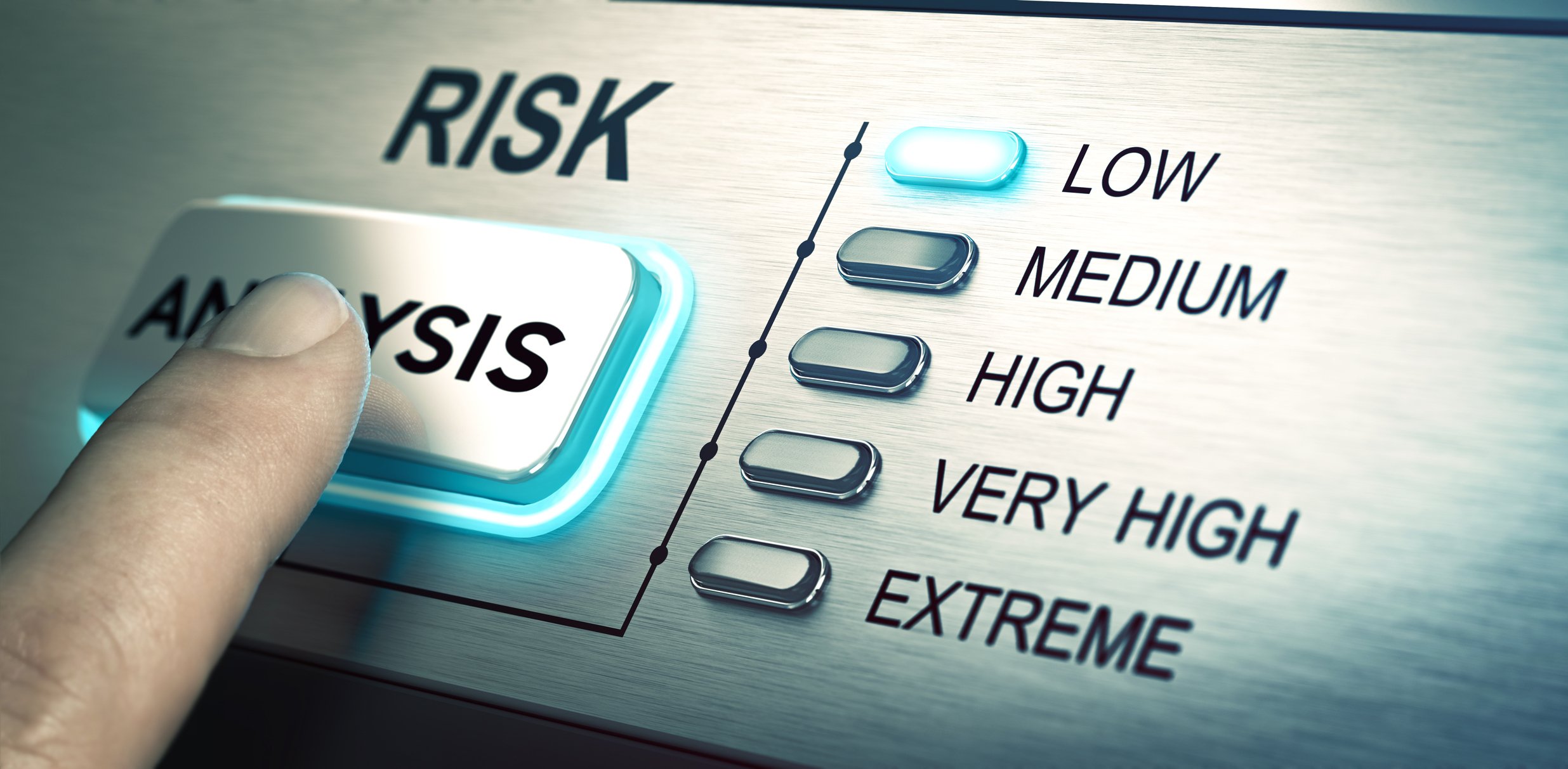 A push button for analysis pointing at low risk.