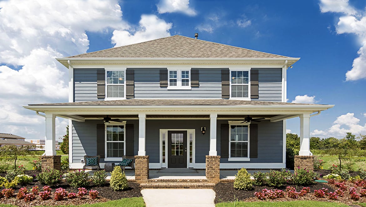 A street view of a home.