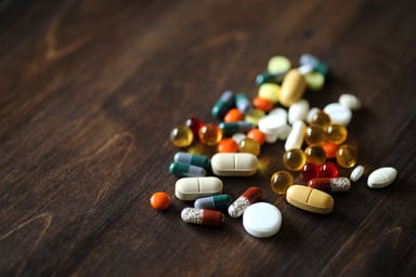 Pills on a Table