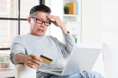 Credit Card Score Worry Late Payment FICO Getty