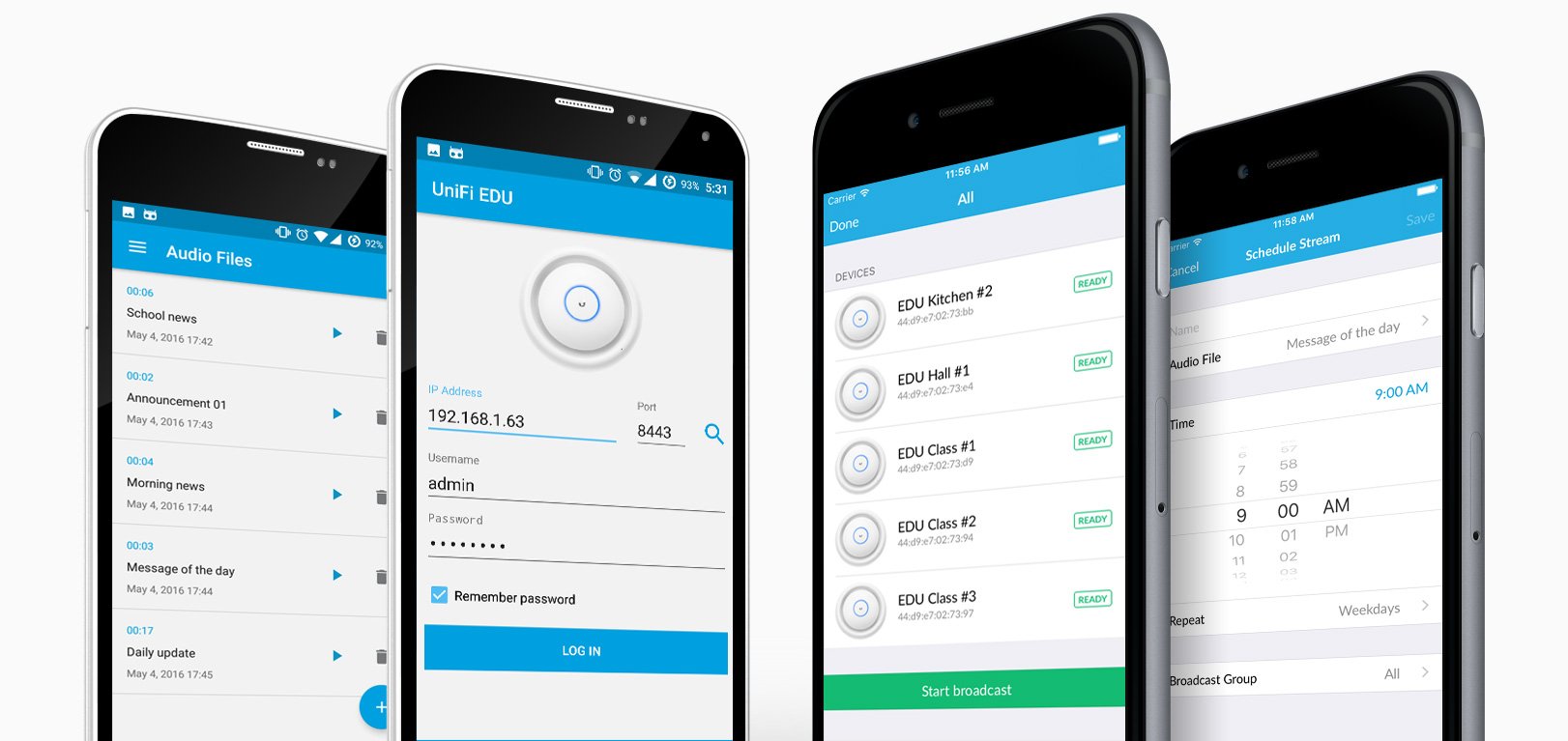 Ubiquiti's mobile announcement app for its UniFi products.