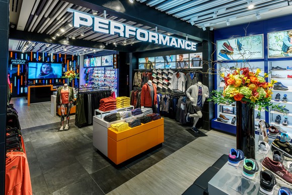 Performance sign at a Skechers store.