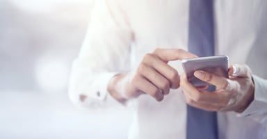 Man using cell phone