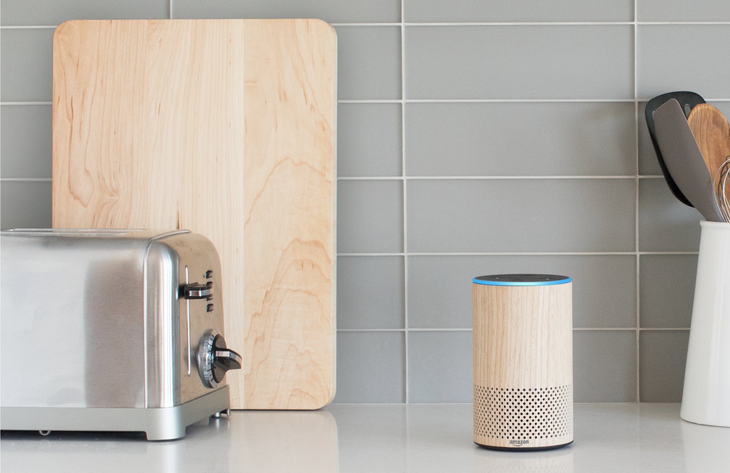 Echo on a kitchen counter