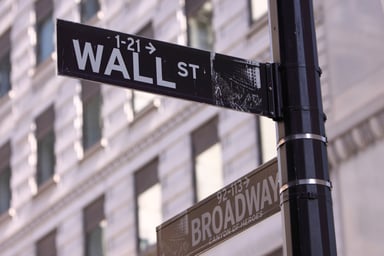 Wall street sign