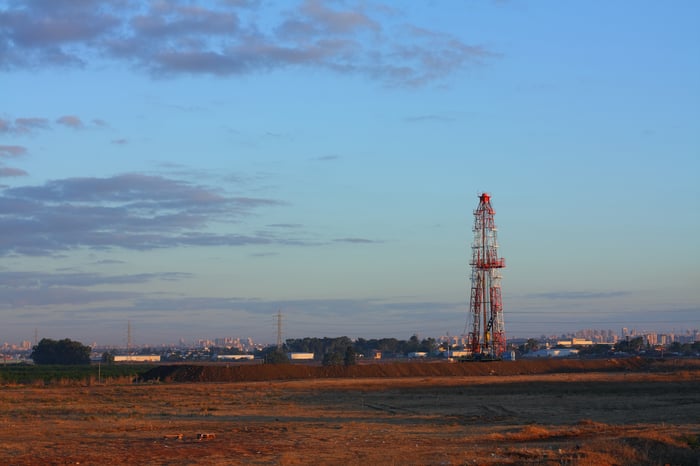 A drilling rig in Israel.