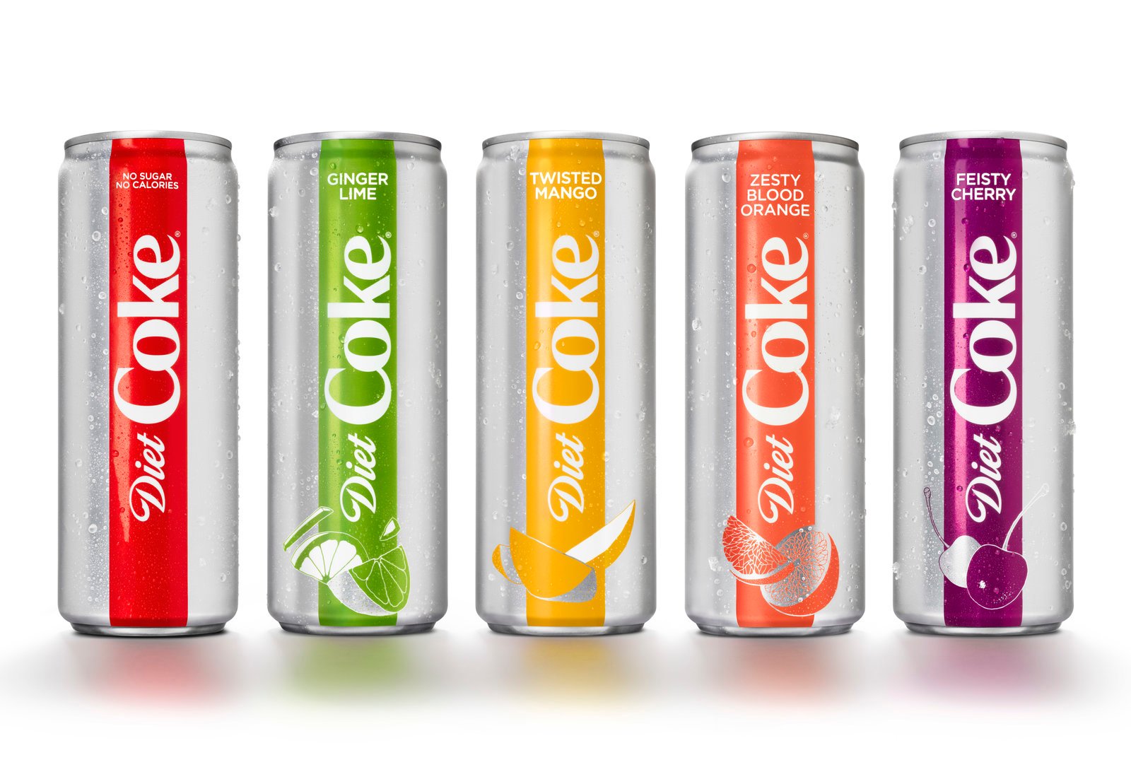 Cans of flavored Diet Coke