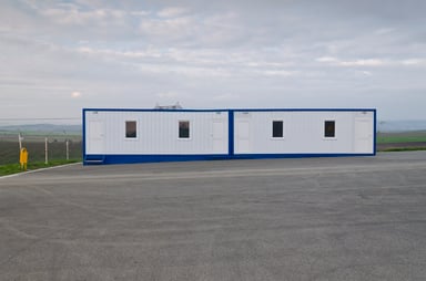 Modular Building in Parking Lot
