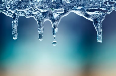 Melting icicles