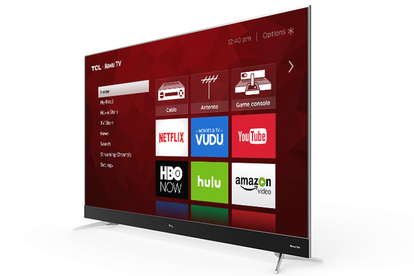 A Roku TV manufactured by TCL.