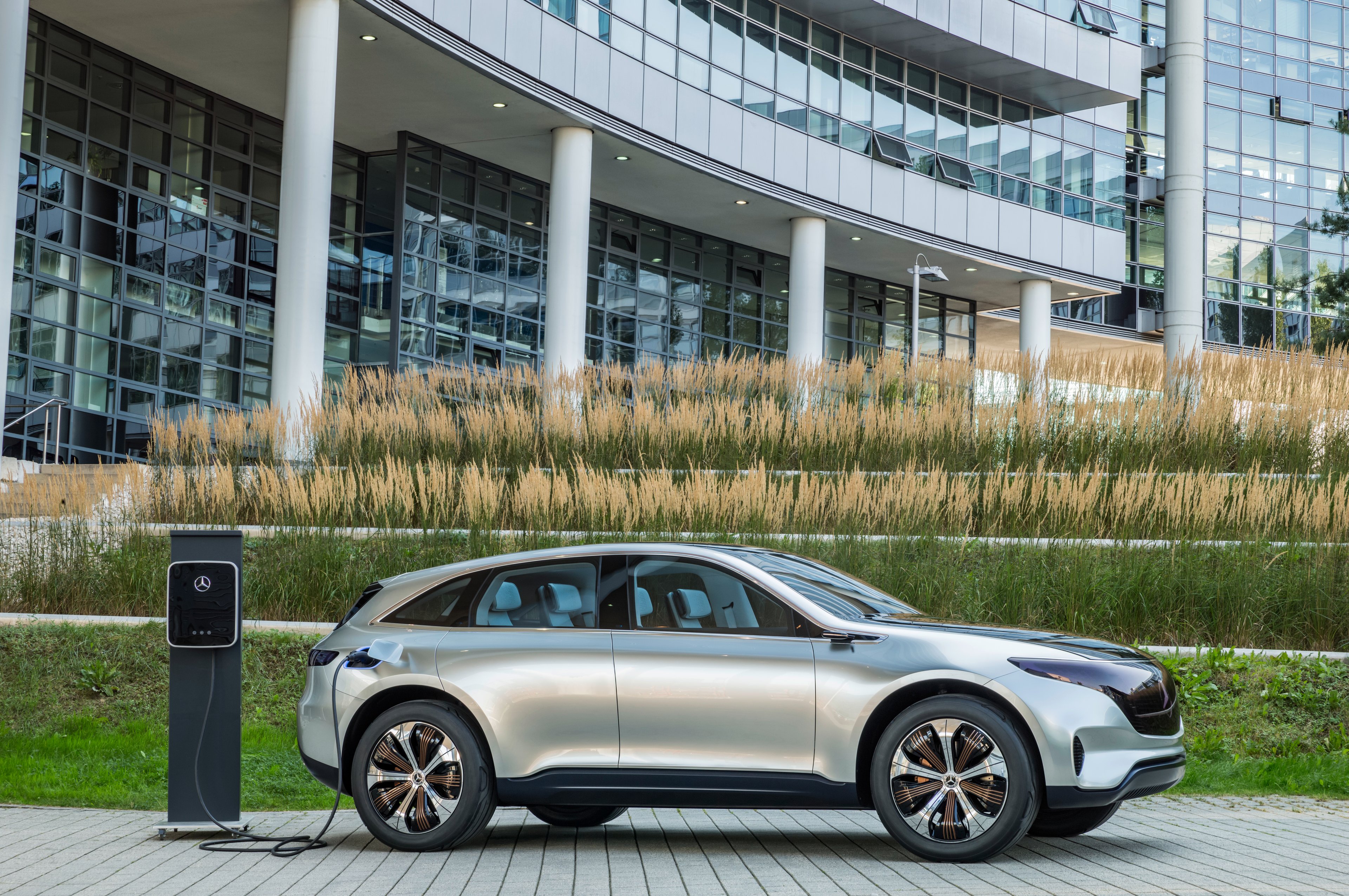 The Mercedes-Benz Generation EQ Concept, a show-car version of an electric SUV that will enter production in 2020. 