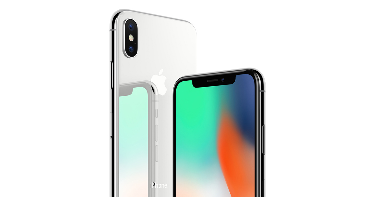 Image shows the iPhone X.