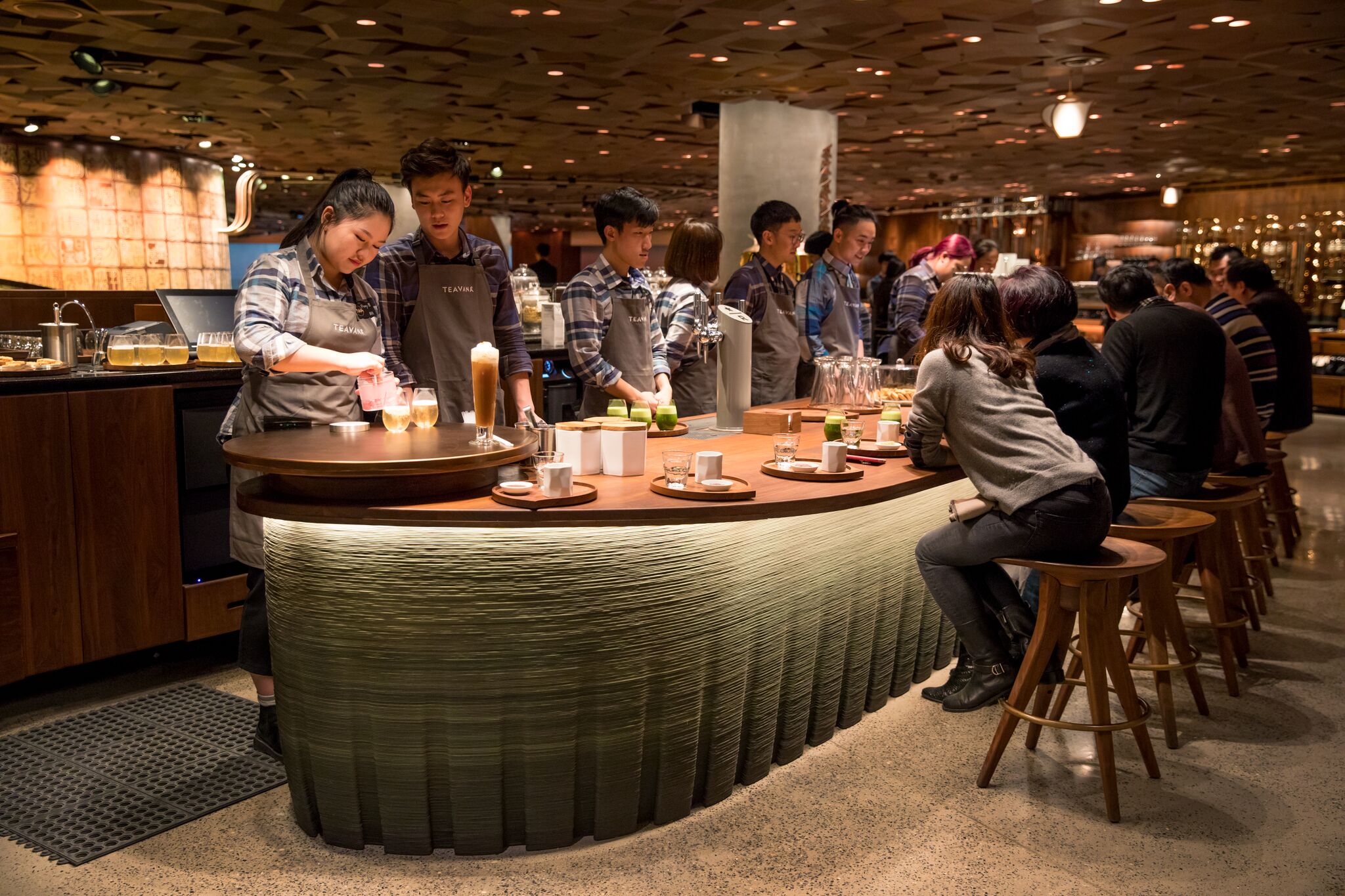 The Starbucks Roastery in Shanghai.